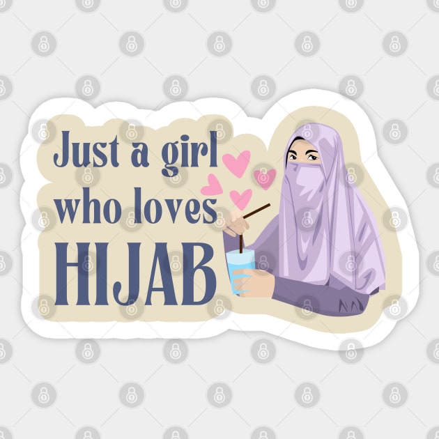 just a girl who loves hijab Sticker by Metavershort